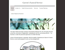 Tablet Screenshot of garvinsfuneralservice.co.uk